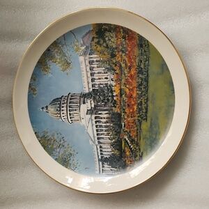 Limited Edition Vintage Utah State Capitol Collectors Plate 1981